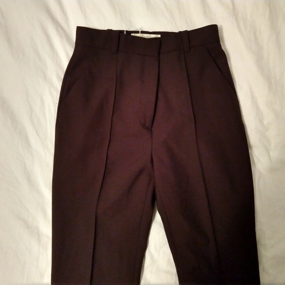 Balenciaga tailored wool blend pant sz 0/2